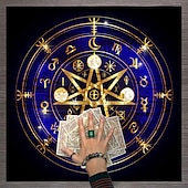 Недорогие Скатерти-Скатерть Таро для игры, алтарная ткань, колдовство, астрологический декор, блокнот для карт оракула, коврик для таро, декор ведьмака, сувениры для вечеринок, декор для подарков на вечеринку,