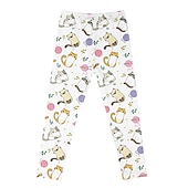 abordables Pantalones-Niños Chica Polainas Corazón Activo Exterior 7-13 años Otoño
