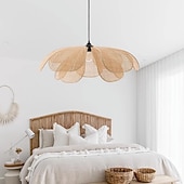 preiswerte Insellichter-Traditionelle Bambus-Pendelleuchte, kreative handgefertigte Pendelleuchte, 60 cm, Retro-Bambus-Pendelleuchte, gewebte Hängelampe, Korblampenschirm, Hängeleuchte für Esstisch, Restaurant, 110–240 V
