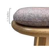 billiga Matstolsöverdrag-stolsdyna matplatsstol sittdyna halkfri memory foam stolsdyna med knytband u-formad sitsöverdrag bomullsblandning