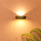  solcellevegglys utendørs hjemmebelysning gatelys balkong atmosfære veggvask spot lys hagetrinn gjerde gårdsplass vanntett landskapslampe