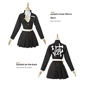 billiga Animekostymer-Demon Slayer: Kimetsu no Yaiba Kanroji Mitsuri Animé Cosplay-kostymer Cosplay Peruker Halloween Karnival Till Dam Flickor Barn Vuxna