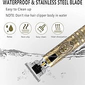 cheap Shaving &amp; Hair Removal-USB Rechargeable Hair Clippers and Beard Trimmer for Men - Precise T-Blade Trimmer with LCD Screen - Grooming Kit for Men