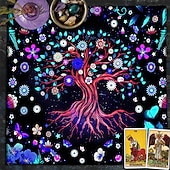 olcso Asztalterítők-tarot asztalterítő játékhoz, oltárterítő, boszorkánysági asztrológia dekoráció orákulumkártya pad tarot szőnyeg witcher dekor, parti ajándékok, parti ajándék dekoráció, parti kellékek varázsművészeti