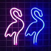ieftine Lumini Neon LED-semne de neon cu led pentru decor camera fetelor semne de neon lumina de perete lămpi de birou cu baterie funcționare usb lumini de noapte cu piedestal bar roz dormitor petrecere de Crăciun
