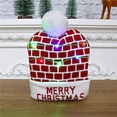 economico Luci di Natale-natale per bambini decorazione per adulti cappello led cappello di natale bagliore natale berretti in maglia unisex vacanza bagliore maglioni regali di natale ornamenti del partito di capodanno