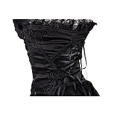cheap Tops-Vintage Rococo Punk &amp; Gothic Overbust Corset Bustier Bodyshaper Pirate Lace Women&#039;s Fantasy Halloween Carnival Valentine&#039;s Day Party / Evening Prom Adults&#039; Bra Underwear All Seasons