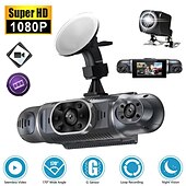 preiswerte Autofestplattenrekorder-Q9 1080p Neues Design / HD / 360 ° Überwachung Auto dvr 170 Grad Weiter Winkel 3 Zoll IPS Autokamera mit Nachtsicht / G-Sensor / Parkmodus 8 Infrarot-LEDs Auto-Recorder