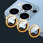 olcso iPhone-képernyővédők-1 készlet Kamera lencsevédő Kompatibilitás Apple iPhone 16 iPhone 15 Pro Max Plus iPhone 14 13 12 11 Pro Max Mini SE X XR XS Max 8 7 Plus Edzett üveg 9H erősség Anti-ujjlenyomat Nagyfelbontású (HD