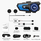 cheap Motorcycle Helmet Headsets-X7 Bluetooth 5.0 Motorcycle Helmet Headset Headphone Wireless Motorcycle Handsfree Stereo Earphone MP3 Speaker Waterproof