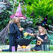 billiga Nyheter-1 st halloween led häxhatt glödande häxhatt halloween kostym rekvisita utomhus träd hängande prydnadsföremål