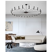 Недорогие Люстры-спутники-sputnik люстра металлическая люстра 3 цвета свет 12/15/18/24 голова люстра черного цвета для спальни,гостиной,столовой 85-265v