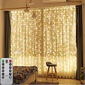 levne USB String světla-Světelné řetězy 100/200/300 LED diody 1 sada Teplá bílá Bílá Červená Okno / Závěs / Rampouch světla Dovolená 5 V