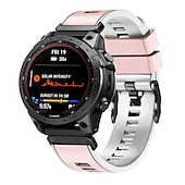 Недорогие Ремешки для часов Garmin-Ремешок для часов для Garmin Fenix 7 7X 6 6X Pro Epix Pro 47mm 51mm Instinct 2X Approach S70 47mm S62 S60 Forerunner 955 945 Epix Marq Descent Quatix 22mm 26mm силиконовый Замена Ремень 22mm 26mm