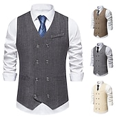 economico Costumi maschili degli anni '20-Vintage Anni 1920 Gilet Il grande Gatsby Gentiluomo Testimoni dello Sposo Slim Fit Costume Per uomo Mascherata Matrimonio Ospite di nozze Evento / Festa Adulti Gilet