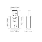 cheap USB Hubs-USB Bluetooth 5.1 Adapter for PC Speaker TV 4 In 1 Wireless Music Audio Receiver 3.5mm Jack AUX Transmitter