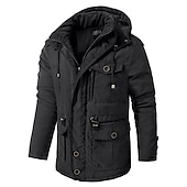 economico Piumini-Per uomo Giacca trapuntata Vello All&#039;aperto Tenere al caldo Giacca invernale Cappotto Campeggio / Escursionismo / Speleologia Grigio scuro Nero Blu Marrone Verde