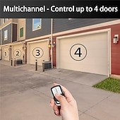 cheap Household Appliances-Universal 433MHz Garage Door Remote Duplicator, 4-Button Gate Remote Cloning Transmitter Control