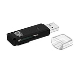 cheap Computer &amp; Office-Wansurs USB 2.0 SD Card Reader - Compatible with PC and Camera Memory Cards - Easy Transfer of Photos and Videos - Micro SD Card to USB Adapter