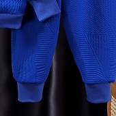 halpa Setit-2 osainen Lapset Poikien Huppari &amp; collegehoususetti Vaatesetti Asu Kirjain Pitkähihainen Crewneck Aseta Koulu Urheilu Muoti Päivittäin Syksy Talvi 7-13 vuotta Punastuvan vaaleanpunainen Sininen