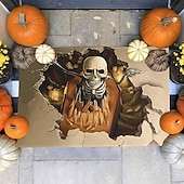 olcso Halloween hálószoba-halloween bohóc padlószőnyeg lábtörlő 3D nyomtatás csapda nappali hálószoba éjjeli szőnyeg