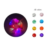 billige Originale gadgets-5 stk led lysende hårsnurrer lyser opp hårstrikker elastisk lett kvinner jenter hårbånd til halloween julefest