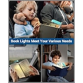 abordables appareils électroménagers-Lumière de lecture rechargeable par USB lumière LED clipable à luminosité réglable pour lecture au lit lumière blanche chaude parfaite pour les enfants et les amateurs de livres usage en voiture