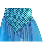 abordables Costumes pour filles-Sirène Sirène Princesse Aqua Robe Costume de soirée à thème Cosplay for Fille Enfant Carnaval Mascarade