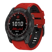رخيصةأون عصابات ساعات Garmin-حزام إلى جارمين Fenix 7 7X 6 6X Pro Forerunner 955 945 935 Instinct 2X Solar Epix Approach S62 S60 Marq Descent G1 Quatix سيليكون إستبدال حزام 26mm 22mm تناسب سريع عصابة الرياضة معصمه