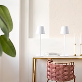 abordables Lámparas de mesa-Lámpara de Mesa Recargable / Regulable Contemporáneo moderno Batería de Li-batería incorporada Para ABS
