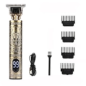 cheap Shaving &amp; Hair Removal-USB Rechargeable Hair Clippers and Beard Trimmer for Men - Precise T-Blade Trimmer with LCD Screen - Grooming Kit for Men