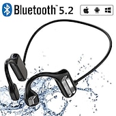 preiswerte On-Ear- und Over-Ear-Kopfhörer-Schmerzfreie Open Ear Wireless Bluetooth5.2 Kopfhörer Wasserdichter Sport Ohrhaken Ohrhörer Stereo Freisprech Bluetooth Headset mit Mikrofon für Laufen Radfahren Sport Headset