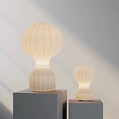 abordables lámpara de noche-lámpara de mesa globo de aire caliente blanco cálido 18 &quot;28&quot; lámpara de mesa led lámpara de escritorio deco creativa moderna minimalista sala de estar dormitorio restaurante de cabecera seda de gusano