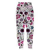 cheap Bottoms-Halloween Skull Skeleton Jogger Pants Sweatpants Anime 3D Graphic For Couple&#039;s Men&#039;s Women&#039;s Adults&#039; Halloween Carnival Masquerade 3D Print Party Halloween