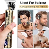 cheap Shaving &amp; Hair Removal-USB Rechargeable Hair Clippers and Beard Trimmer for Men - Precise T-Blade Trimmer with LCD Screen - Grooming Kit for Men