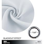 お買い得  ブラックアウトカーテン-遮光カーテン ドレープ ファームハウス ハトメ/アイレット カーテンパネル リビングルーム ベッドルーム 引き戸カーテン キッチン バルコニー 窓 トリートメント 断熱