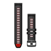 baratos Relógios Garmin-Pulseiras de Relógio para Garmin Fenix 7 Pro 6 5 Plus Epix Pro 47mm Approach S70 47mm S62 S60 Forerunner 955 255 945 745 Instinct 2 Marq Descent Quatix 22mm Silicone Substituição Alça 22mm Ajustável