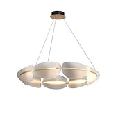 voordelige Unieke kroonluchters-kroonluchter verlichting 3 kleuren 60cm acryl hanglamp woonkamer slaapkamer eetkamer koffie winkel bar hotel versier armaturen parelketting vorm hangend licht 110-240v