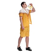 levne Vtipný kostým-Karneval Pivo Oktoberfest Kostým Obleky a blejzry Tričko s krátkým rukávem Oktoberfest / pivo němčina Mnichov Louky Pánské Tradiční Styl Tkanina Vrchní deska Kraťasy