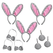 cheap Hair Styling Accessories-Mad Animal City Judy Rabbit Plush Ear Hair Band Cosplay Self Shot Prop Cartoon Party Headband Jewelry