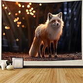 abordables animaux tentures-mignon renard suspendu tapisserie mur art grande tapisserie murale décor photographie toile de fond couverture rideau maison chambre salon décoration