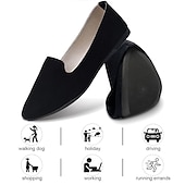 ieftine Pantofi Joși de Damă-mocasini pliati de piele intoarsa pentru dama cu design festonat - pantofi ușoare și confortabili pentru purtarea de zi cu zi