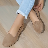 economico Ballerine da donna-Per donna Ballerine Ballerine Taglie forti Scarpe morbide Marcia Tinta unica Piatto Punta tonda Informale Comoda minimalismo PU Vinaccia Nero Rosso