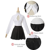 billiga Animekostymer-Demon Slayer: Kimetsu no Yaiba Kanroji Mitsuri Animé Cosplay-kostymer Cosplay Peruker Halloween Karnival Till Dam Flickor Barn Vuxna