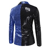 preiswerte Outfits-Retro Vintage Disko 1980er Anzüge &amp; Blazer Disco Pailletten Herren Karnevalskostüm Maskerade Party / Abend Pride Parade Pride-Monat Erwachsene Mantel Hemd Krawatte