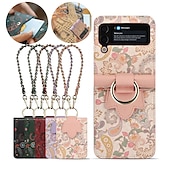 economico Cover Samsung-telefono Custodia Per Samsung Galaxy Capovolgi Z 6 Z Flip 5 Z Flip 4 Z Flip 3 Porta carte di credito Protettivo per tutto il corpo pelle sintetica