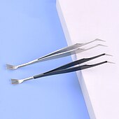 cheap Dog Grooming Supplies-Stainless Steel Pet Dog Lice Clip Flea Tweezers Small Grate Clip Cat And Dog Lice Removal Flea Clip Cleaning Tool Tick Clip