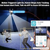 رخيصةأون كاميرات شبكات IP خارجية-2K Pan Tilt 360 كاميرا أمان لاسلكية خارجية تعمل بالطاقة الشمسية مع رؤية ليلية ألوان 3MP 2-way كشف الحركة IP66 مقاوم للماء