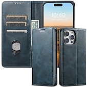 お買い得  iPhone用ケース-iPhone 16、iPhone 15 Pro Max Plus、iPhone 15 Pro Max、14 Plus、13、12、11 Pro Max用の電話ケース、フリップカバー、マグネティックジッパーフルボディ保護TPU PUレザー
