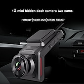abordables DVR pour voiture-k18 4g wifi car dash cam dvr with 2.0 lcd screen gps camera recorder 1080p dual lens avant et arrière wdr with gps dash cam